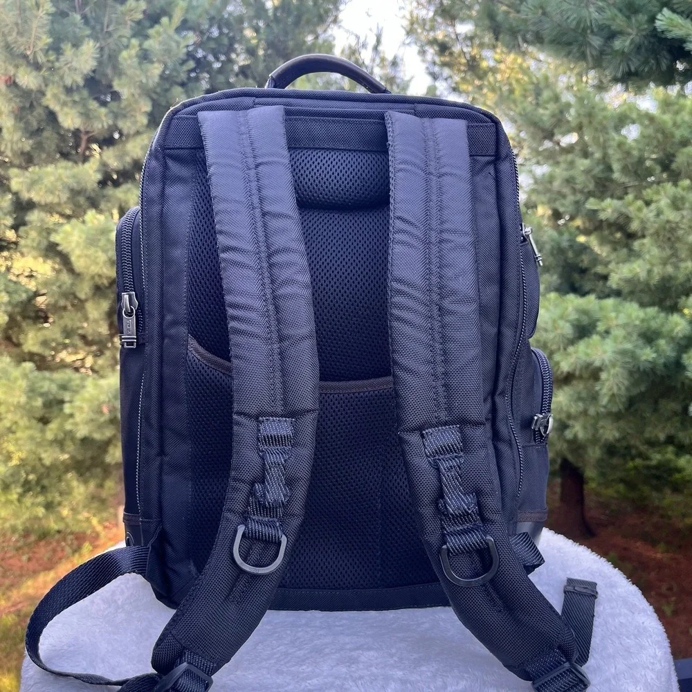 TUMI Alpha Bravo Kingsville Deluxe Backpack Black Ballistic Nylon Legacy Style
